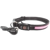 Нашийник LED AnimAll для собак S 2,5 / 30-40 см, рожевий