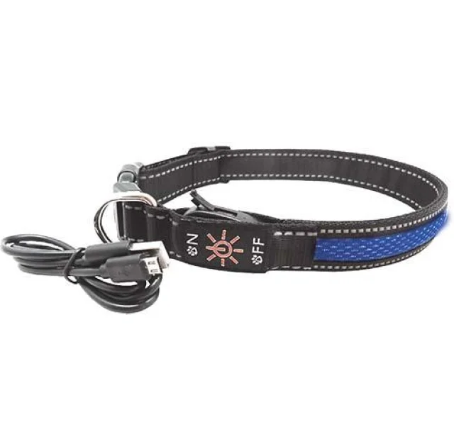 Нашийник LED AnimAll для собак M 2,5 / 40-50 см, синій
