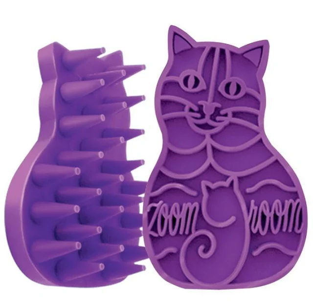 Щітка масажна Kong ZoomGroom для котів, каучук, 11.5×7×3 см