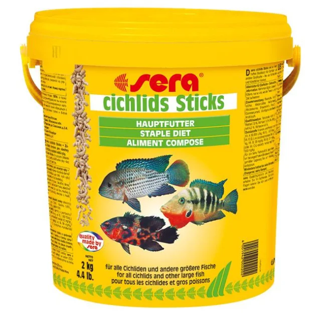 Sera Cichlids Sticks корм для цихлид и других больших рыб в гранулах, 10000 мл