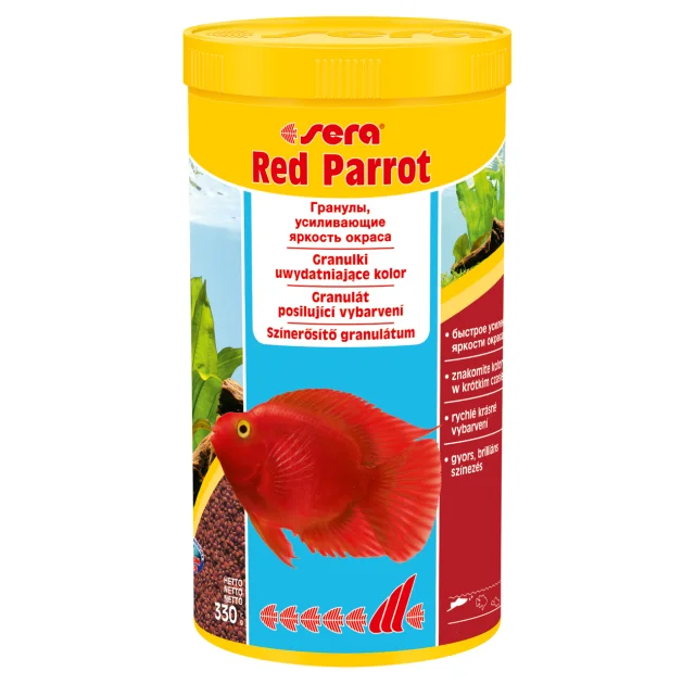 Sera Red Parrot корм для рыб красный папугай, 1000 мл