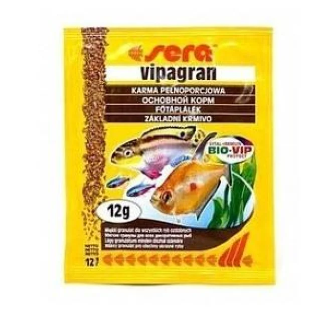 Sera Vipagran корм для всех аквариумных рыб в гранулах, 12 г