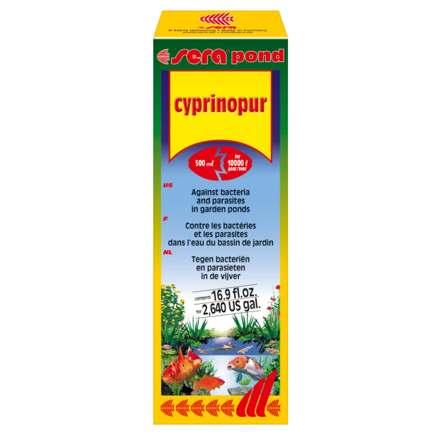 Sera Pond Cyprinopur проти черевної водянки і Коропових вошей на 10 т-500 мл