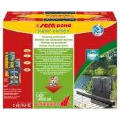 Sera Pond Super Carbon активоване вугілля для усунення шкідливих речовин в ставках, 2 кг