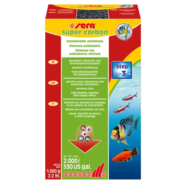 Sera Super Carbon наповнювач для фільтрів, 1000 г