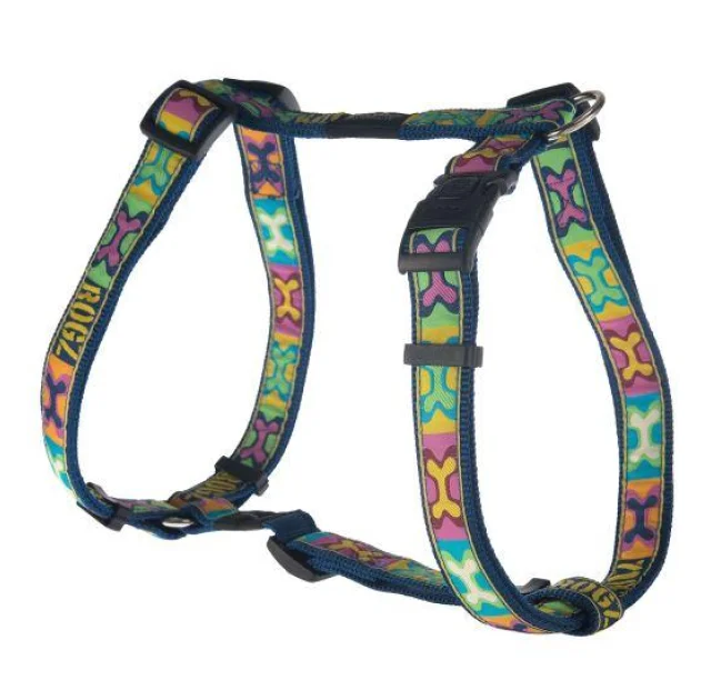 Шлея Фенси для собак L, 45-75 принт поп-арт синий