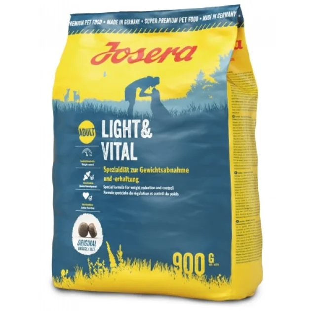 Сухий корм Josera Light & Vital Дієтичний для дорослих собак для контролю надмірної ваги, з птахом, 900 г
