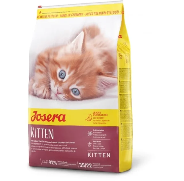 Сухой корм Josera Kitten для котят, для беременных и лактирующих кошек, с лососем, рисом и картофелем, 2 кг