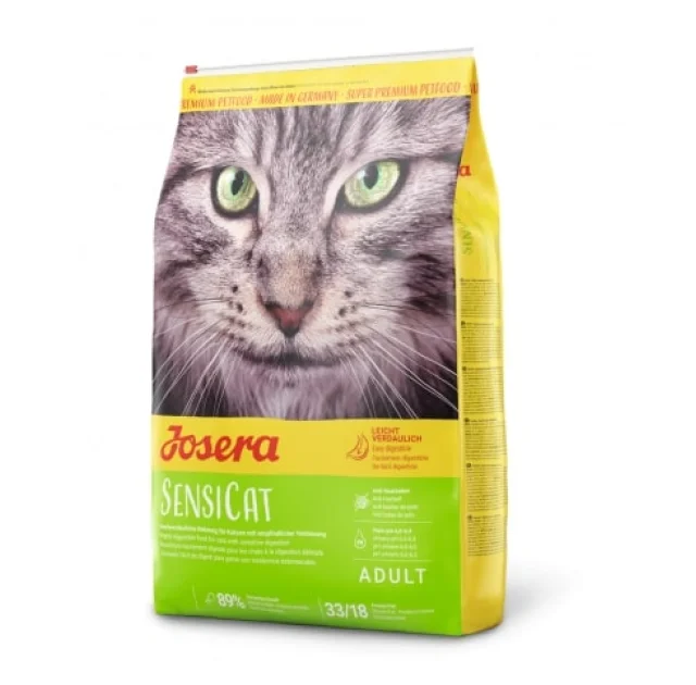 Сухий корм Josera Adult SensiCat для дорослих кішок з чутливих травленням, з печінкою і рисом, 10 кг