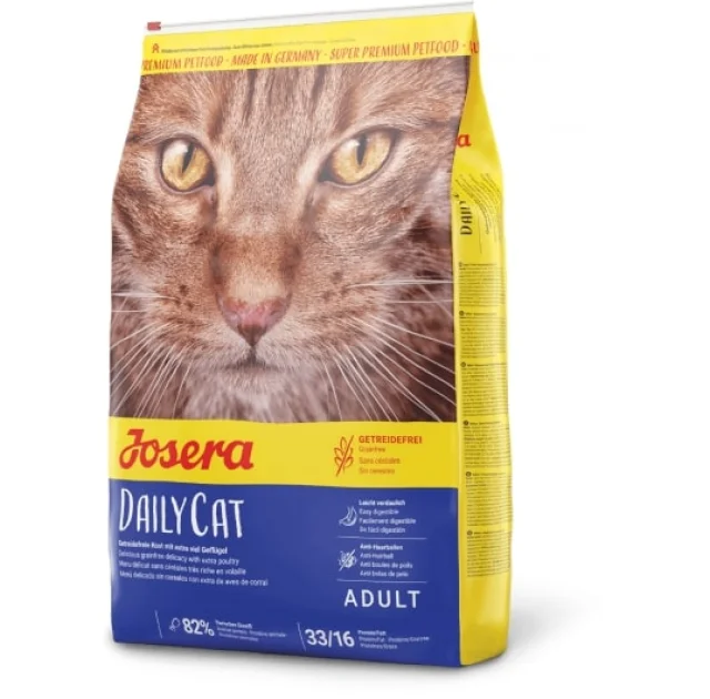 Сухий корм Josera Adult DailyCat беззерновій для дорослих кішок, з птахом, бататом і травами, 2 кг