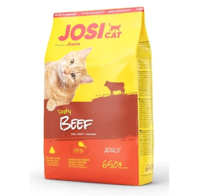 Сухой корм Josera JosiCat Adult Tasty Beef для взрослых кошек, с говядиной, 650 г