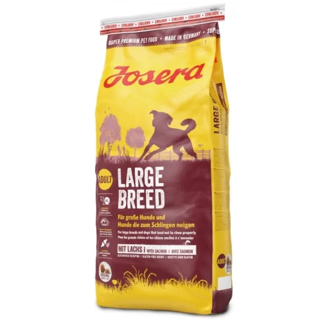 Сухий корм Josera Adult Large Breed для дорослих собак великих порід, з лососем, 15 кг