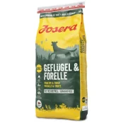 Сухой корм Josera Adult Geflugel & Forelle для взрослых и активных собак, с мясом птицы и форели, 15 кг