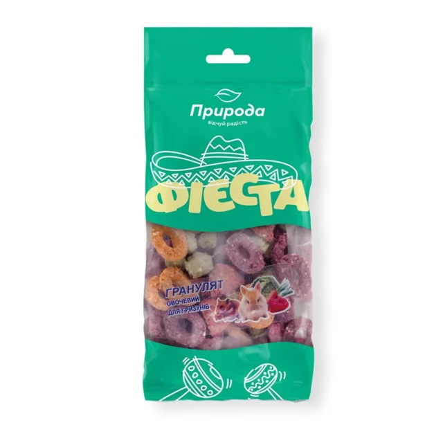 Ласощі Природа Фієста для гризунів, гранулят овочевий, 100 г