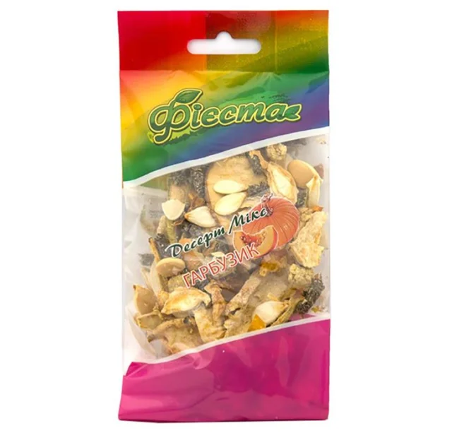 Лакомство Природа Фиеста для декоративных грызунов, десерт микс тыква, 40 г