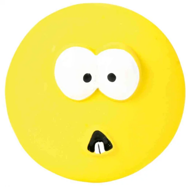 Игрушка смайлы с пищалкой Trixie, для собак, латекс, 10 см