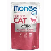Вологий корм MONGE CAT GRILL Sterilised телятина, 85 г