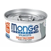 Влажный корм MONGE CAT MONOPROTEIN мясные хлопья индейка, 80 г