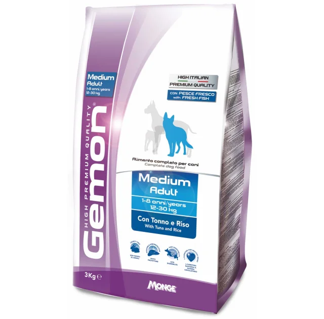 Сухой корм GEMON  DOG Medium Adult тунец с рисом 3 кг