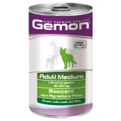 Влажный корм GEMON DOG WET  Medium Adult  кусочки с ягненком и рисом 1,25 кг