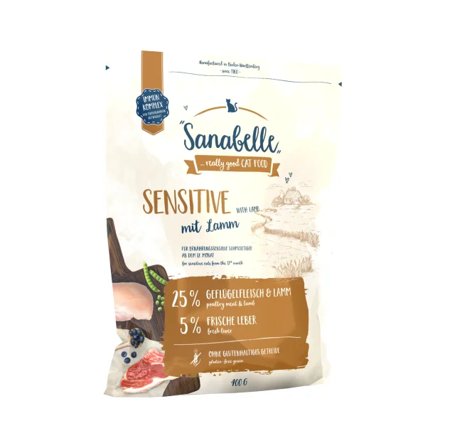 Сухий корм Bosch Sanabelle Sensitive з м'ясом ягняти для котів, 400 г