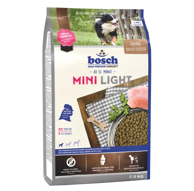 Сухий корм Bosch HPC Mini Light, для собак, 1 кг