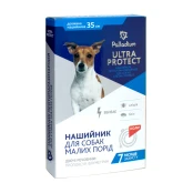 Нашийник Palladium Ultra Protect від бліх і кліщів для собак дрібних порід, червоний, 35 см