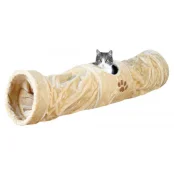 Тоннель Trixie для кошек и маленьких щенков, 25×125 см, бежевый