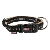Ошейник Trixie Softline Elegance М-L двухслойный, 35-55 см х 20 мм, черно-бежевый