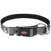 Нашийник Trixie Silver Reflect L-XL світловідбиваючий, 40-65 см х 25 мм, чорно-сірий