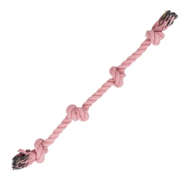 Игрушка Trixie Denta Fun для собак, верёвка с узлами, хлопок, 54 см