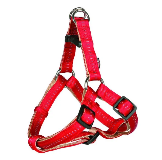 Шлейка для собак Trixie Elegance для собак, 80-100 cм х 25 мм, нейлон, червоно-бежевий