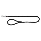 Повідець Trixie Cavo Lead для собак, плетений, круглий, розмір S-M, 1 м/12 мм, чорний