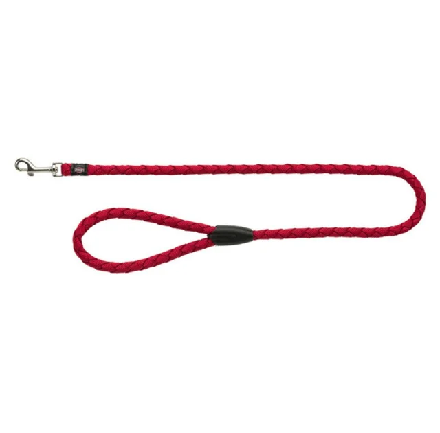Повідець Trixie Cavo Lead для собак, плетений, круглий, розмір S-M, 1 м/12 мм, червоний