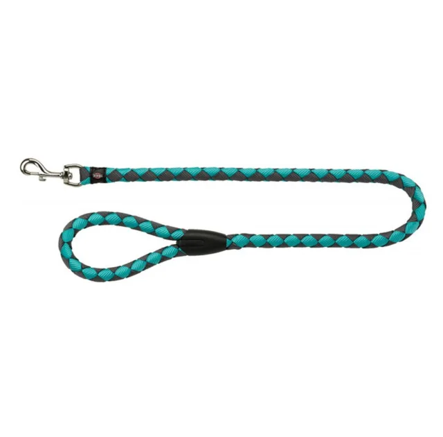 Повідець Trixie Cavo Lead для собак, плетений, круглий, розмір S-M, 1 м/12 мм, океан/графіт