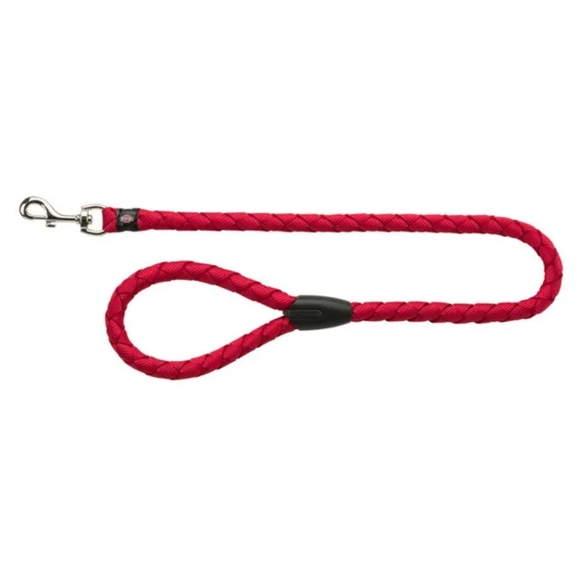 Поводок Trixie Cavo Lead для собак, плетёный, круглый, размер L-XL, 1 м/18 мм, красный