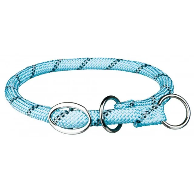 Ошейник Trixie Stop the Pull M с отражающей полосой, 45 см х 8 мм, голубой