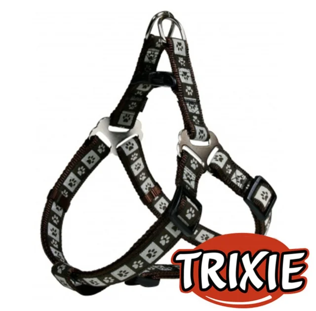 Шлея Trixie Coffee для собак, нейлон, 50-65 см х 20 мм, коричневий-чорний