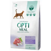Сухий корм Optimeal для дорослих котів з ефектом виведення шерсті, з качкою, 10 кг
