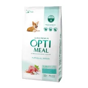 Сухой корм Optimeal для щенков всех пород, с индейкой, 1.5 кг