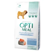 Гипоаллергенный сухой корм Optimeal для взрослых собак средних пород, с лососем, 1.5 кг