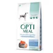 Гипоаллергенный сухой корм Optimeal для взрослых собак крупных пород, с лососем, 12 кг