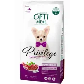 Низкозерновой сухой корм Optimeal для щенков миниатюрных и малых пород, с ягненком, 1.5 кг