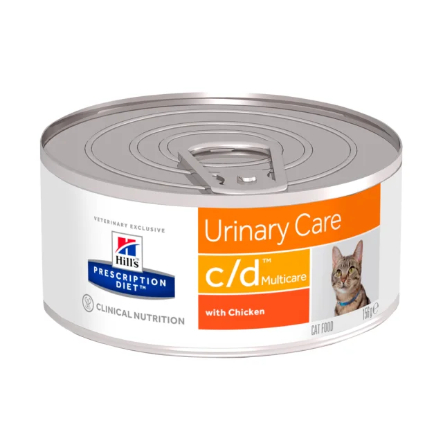 Консерва Hill's Prescription Diet Urinary Care для розчинення струвітних каменів у котів, з куркою, 156 г