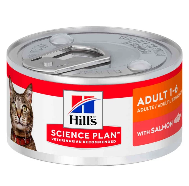 Консерва Hill's Science Plan Adult для дорослих котів, з лососем, 82 г