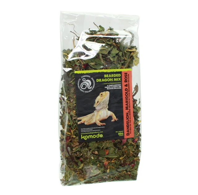 Суміш листя і пелюсток для Агами бородатий Komodo Bearded Dragon Mix, 80 г