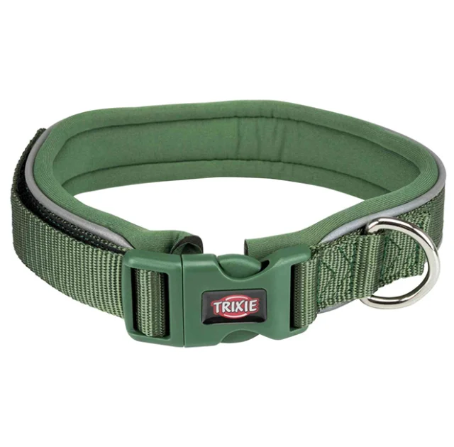 Ошейник Trixie Premium с неопреновой подкладкой для собак, размер L: 48–55 см/30 мм, лесной
