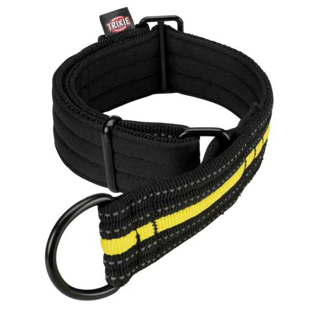 Нашийник-зашморг Trixie Sporting Fusion для собак, розмір M-L: 38-48 см / 45 мм, чорний / жовтий