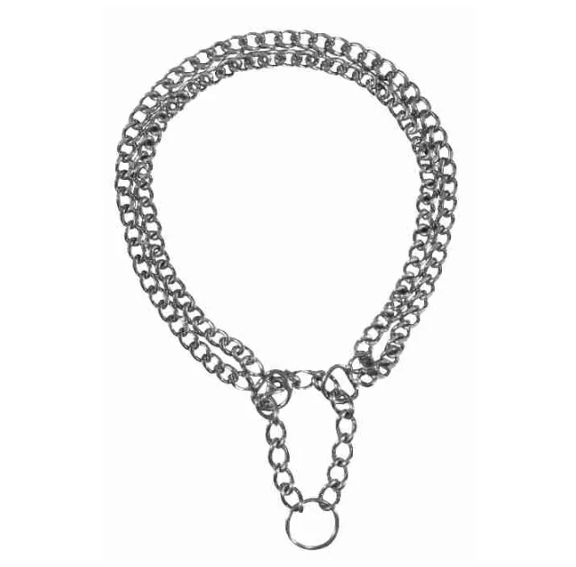 Ланцюг ривковий Trixie для собак, подвійна, 2 мм, 35 см