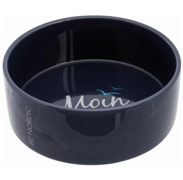 Миска Trixie Be Nordic для собак и кошек, керамика, темно-синяя, 0,8 л/16 см